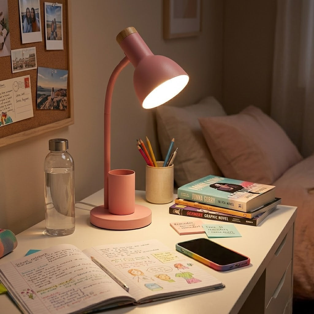 Lampe de bureau enfant avec pot à crayons | Creatix