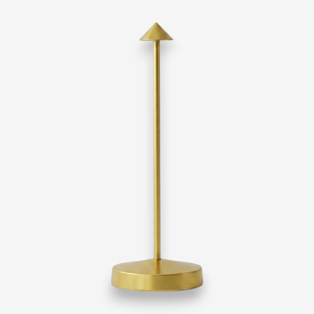 Lampe de bureau sans fil dorée | Solaris