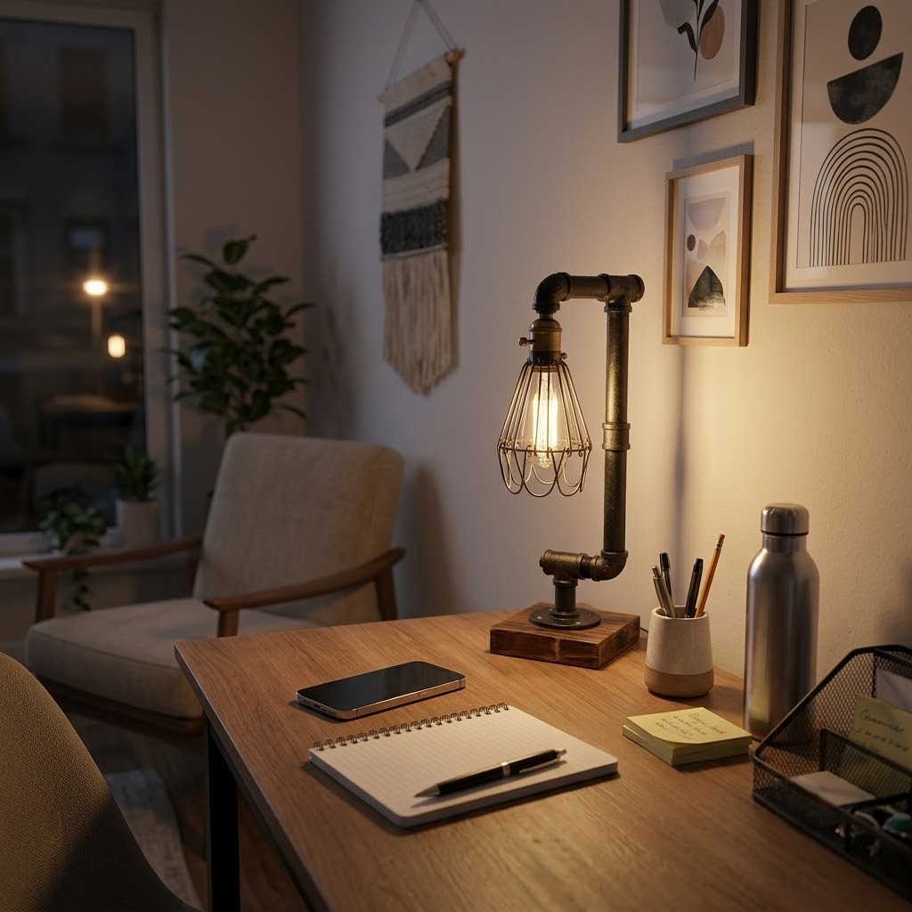 Lampe de bureau vintage industrielle | Loften
