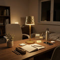 Lampe de bureau dorée cristal | Cristalya