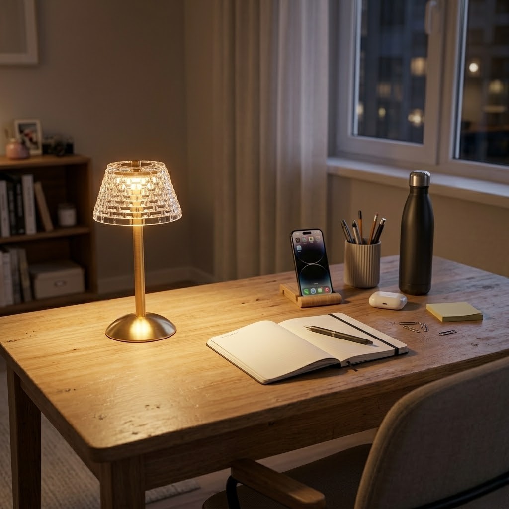 Lampe de bureau sans fil moderne | Velora