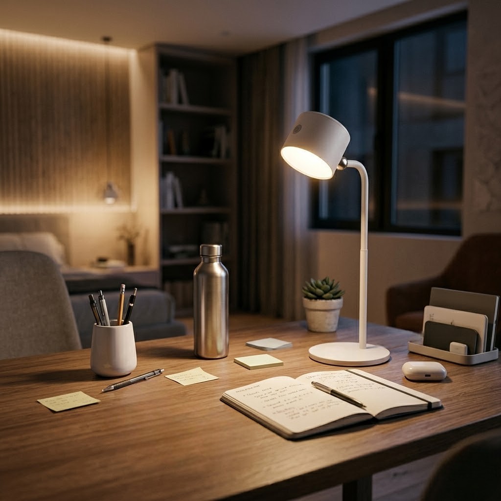 Lampe de bureau blanche LED | Glowen