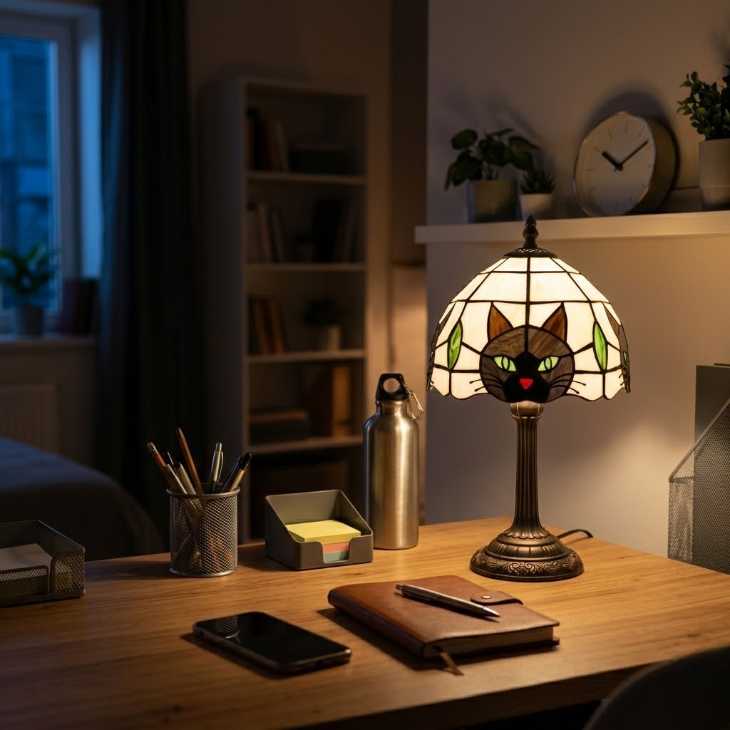 Lampe de bureau vintage chat | Félina