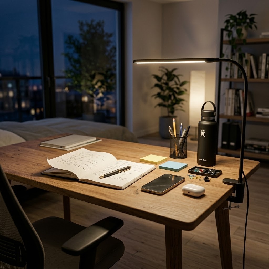 Lampe de bureau à pince noir | Lumina