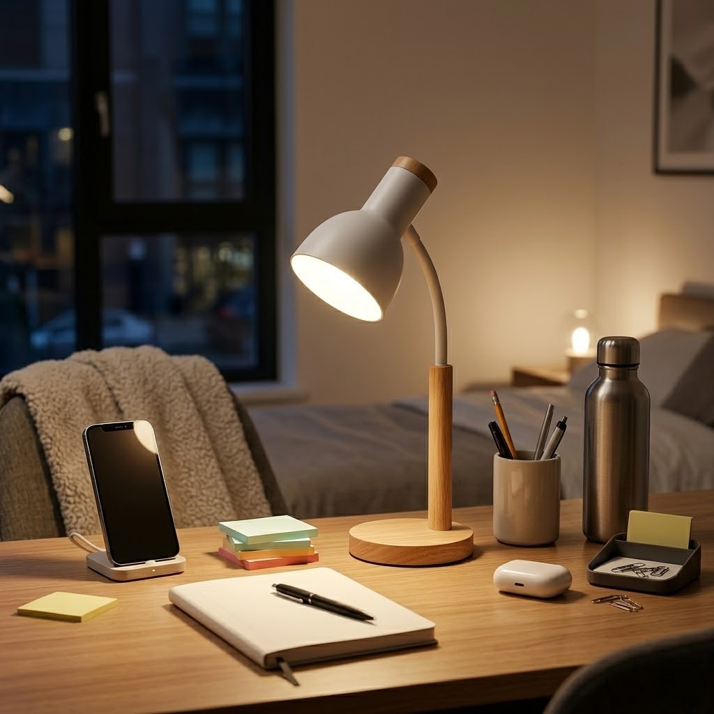 Lampe de bureau bois minimaliste | Oakelys