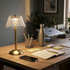 Lampe de bureau tactile dorée | Aurelia