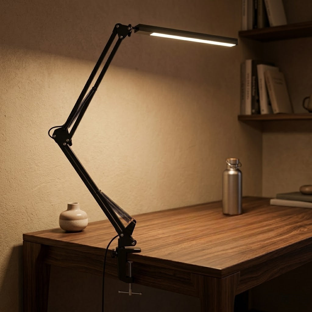 Lampe de bureau à pince articulée | Axion