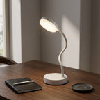 Lampe de bureau sans fil blanche | Solaris