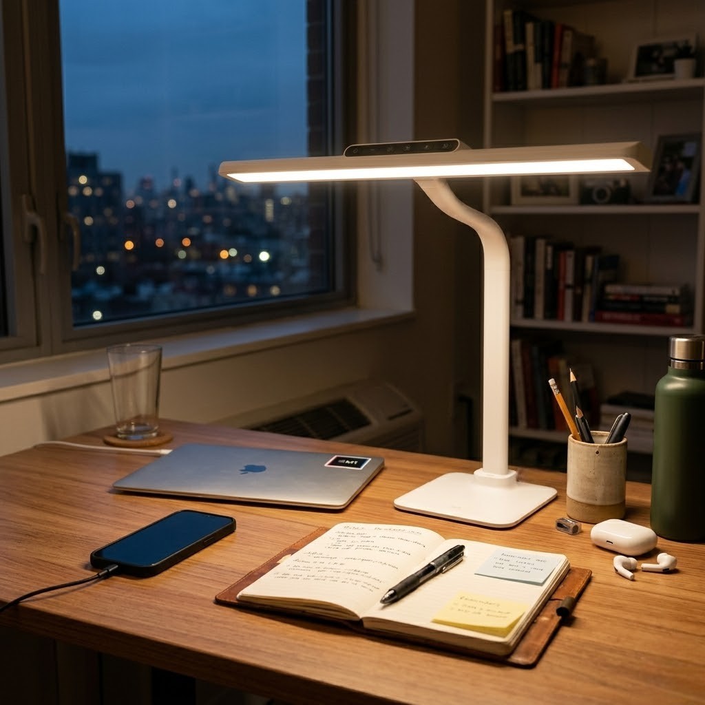 Lampe de bureau tactile blanche | Nordia