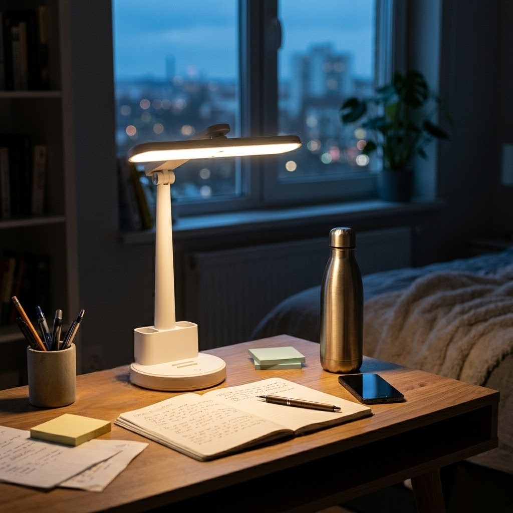 Lampe de bureau blanche tactile | Snowix
