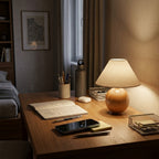 Lampe de bureau bois vintage | Timbera
