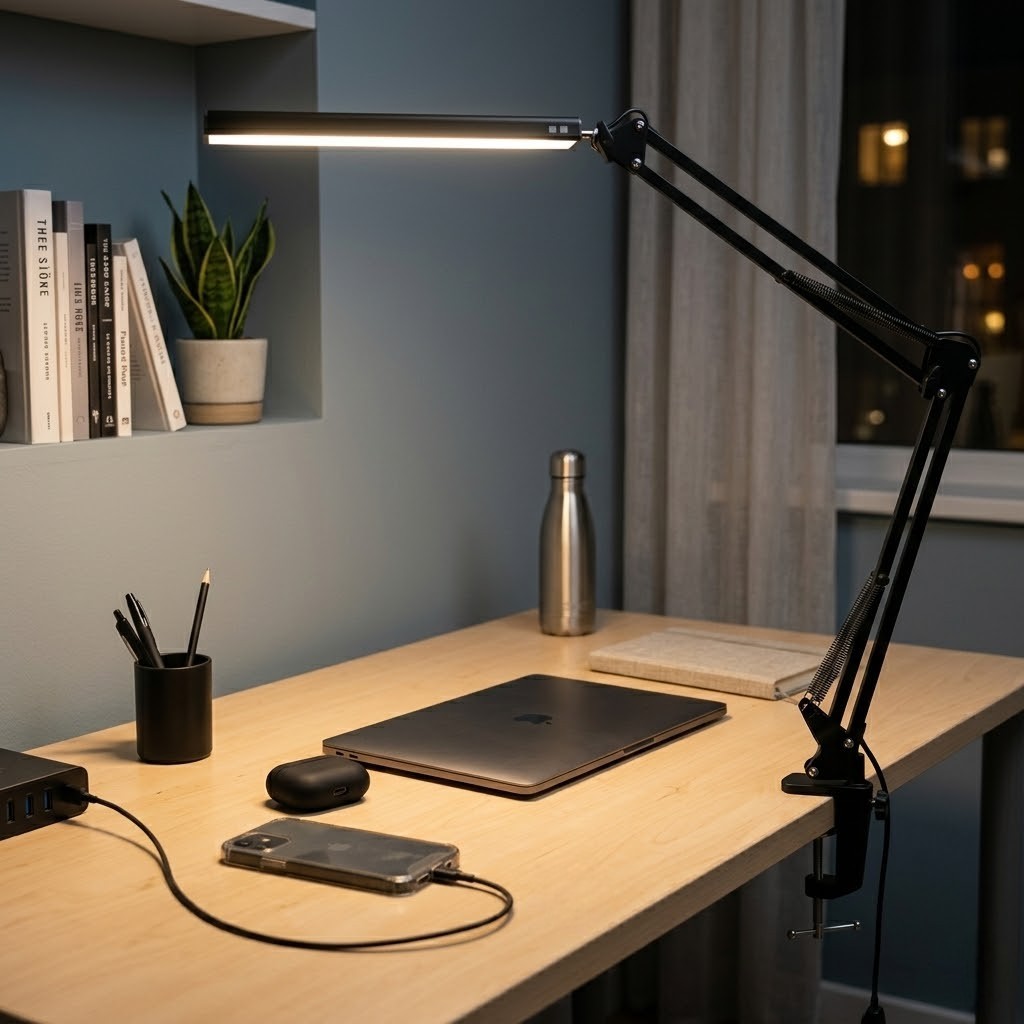 Lampe de bureau articulée flexible | Movia