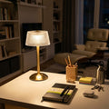 Lampe de bureau dorée moderne | Veloria