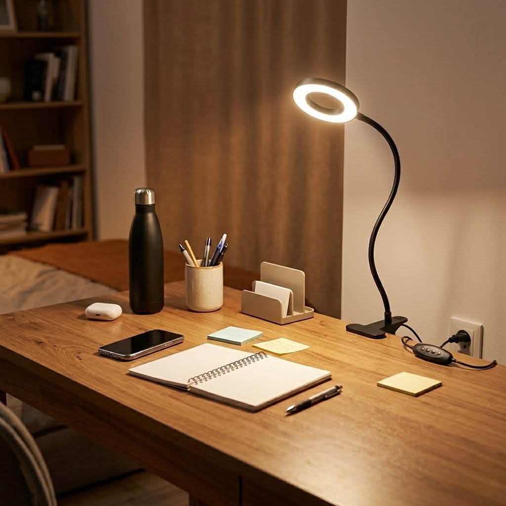 Lampe de bureau à pince flexible | Voltera
