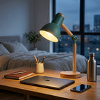 Lampe de bureau articulée bois | Woodia