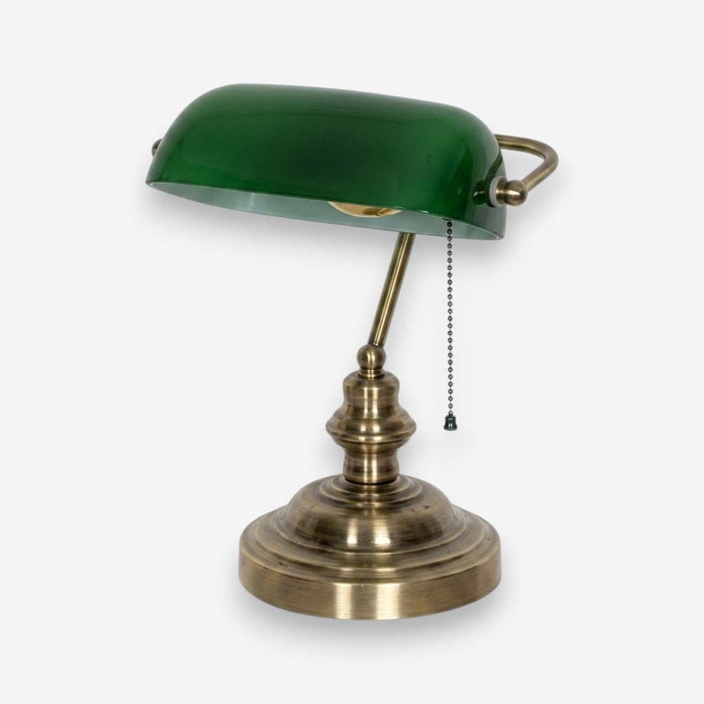Lampe de bureau verte vintage | Emeris