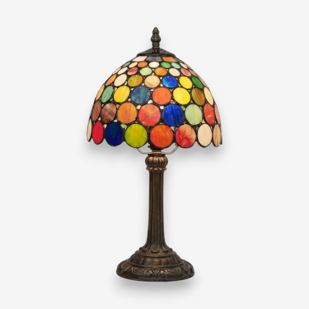 Lampe de bureau vintage vitrail | Stainora