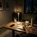 Lampe de bureau blanche moderne | Foldesia