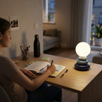 Lampe de bureau bleue pierre | Stonelia