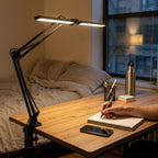 Lampe de bureau articulée double tête | Duolux
