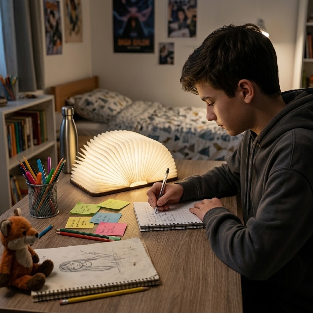 Lampe de bureau enfant livre lumineux | Bookina