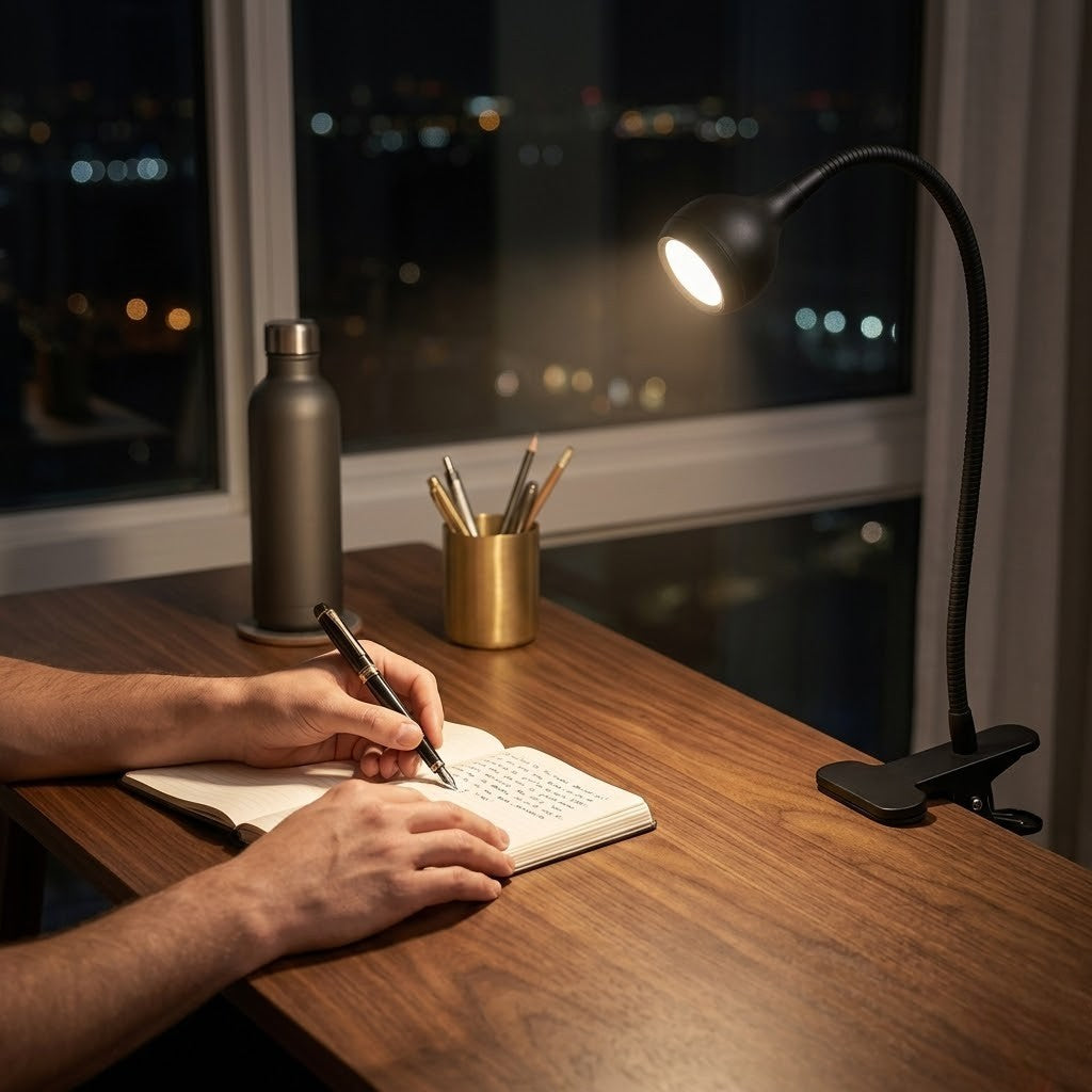 Lampe de bureau à pince USB | Clario