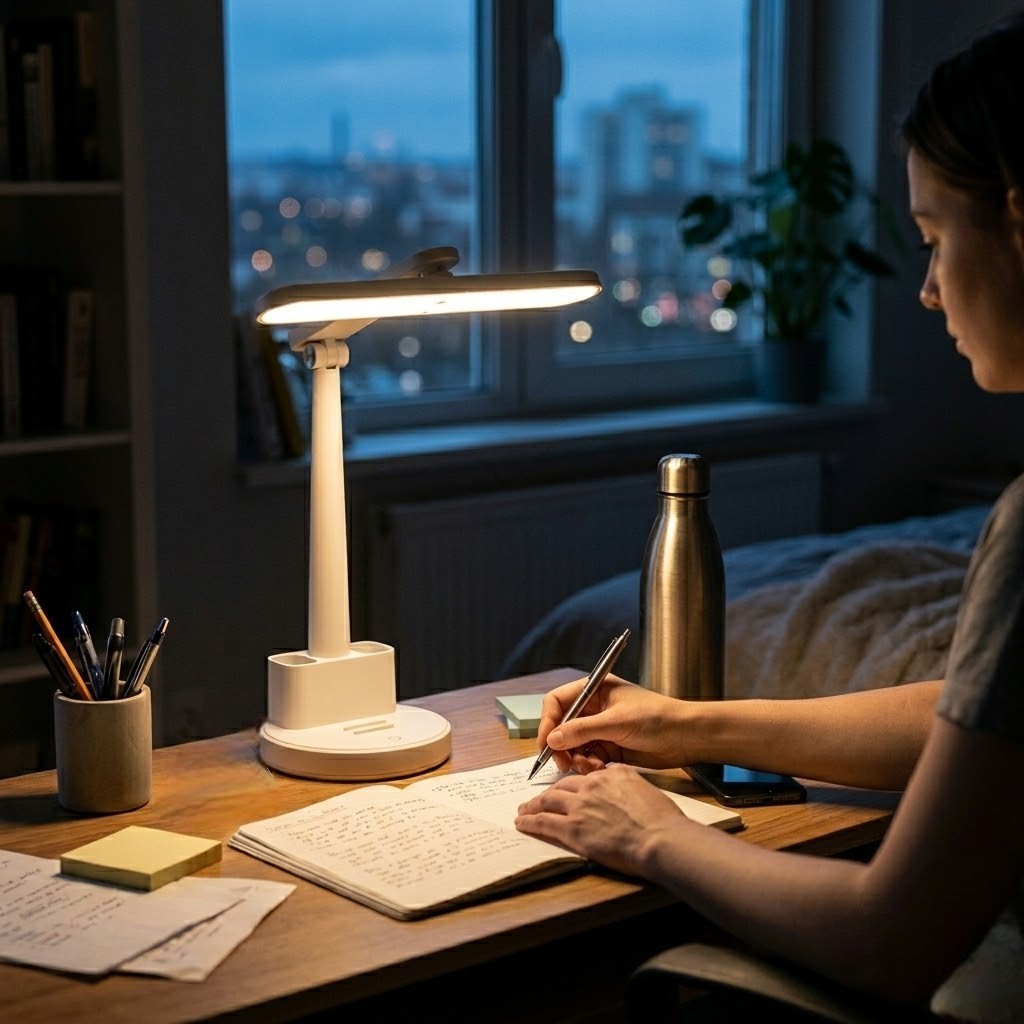 Lampe de bureau blanche tactile | Snowix