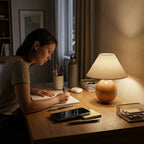 Lampe de bureau bois vintage | Timbera
