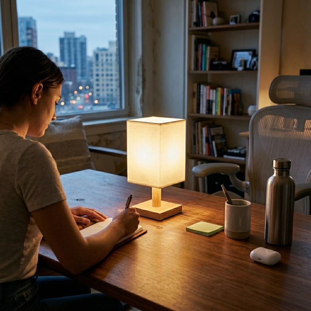 Lampe de bureau bois japonaise | Hinoki