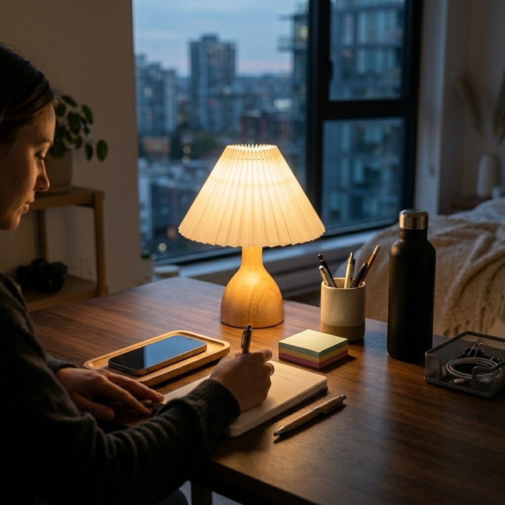 Lampe de bureau vintage bois | Ceralya