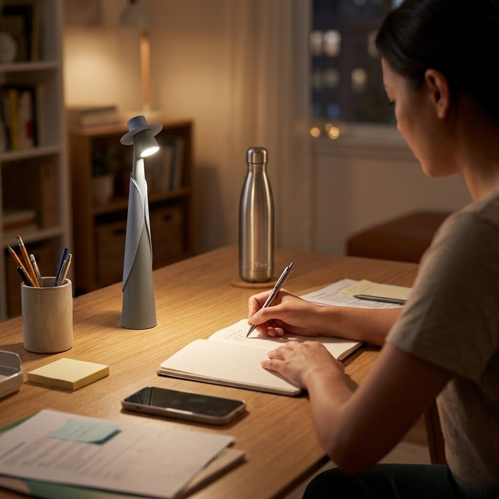 Lampe de bureau verte design | Avellia