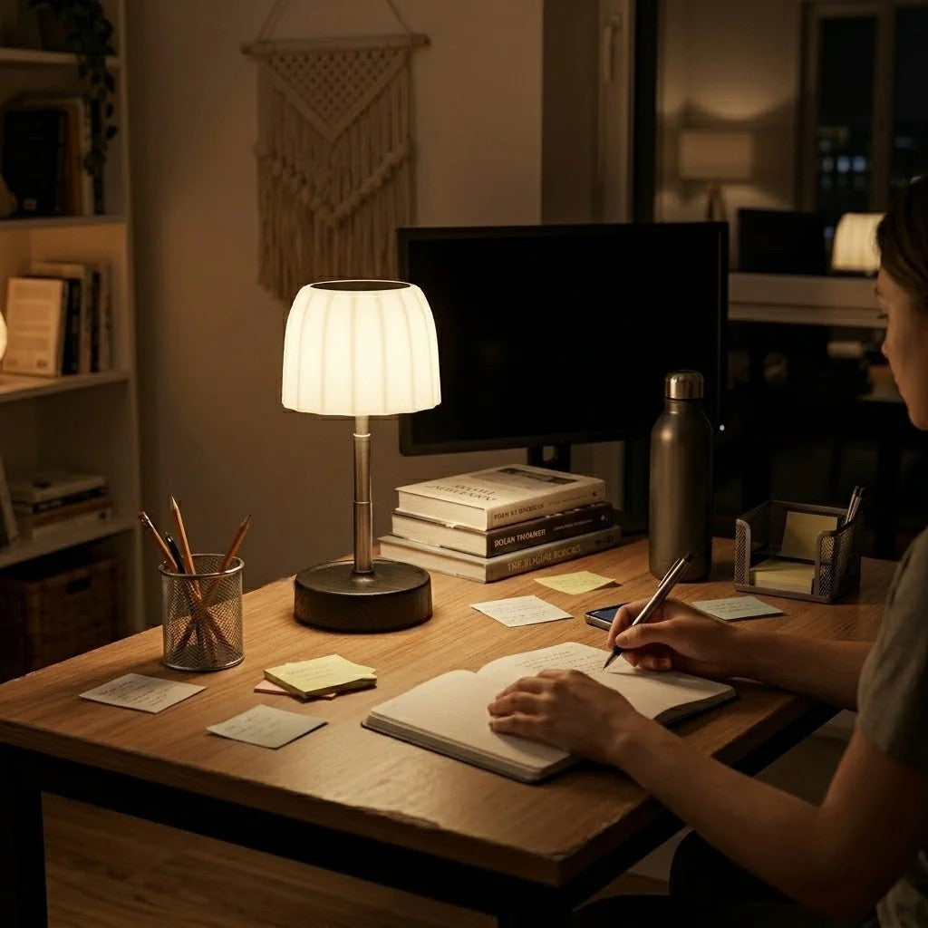 Lampe de bureau sans fil rechargeable | Haloa