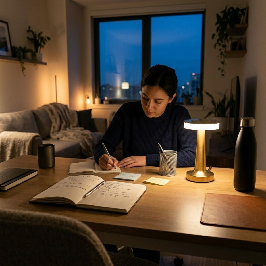 Lampe de bureau tactile aluminium | Novis