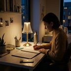 Lampe de bureau dorée papillon | Butterflya