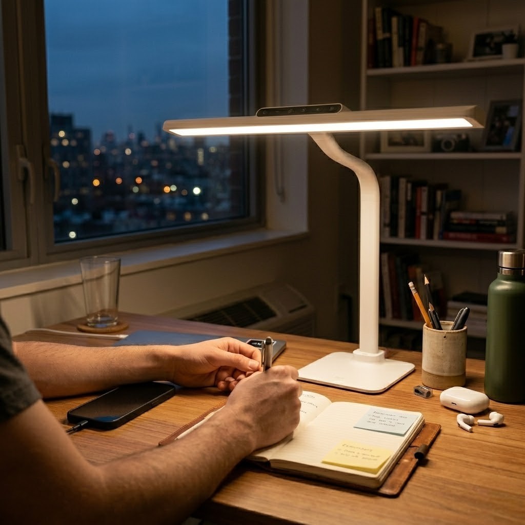 Lampe de bureau tactile blanche | Nordia