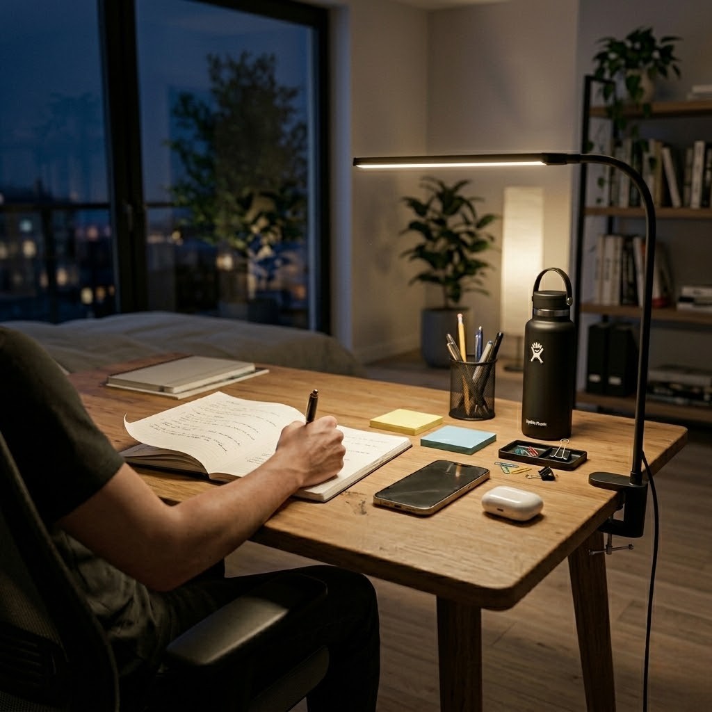 Lampe de bureau à pince noir | Lumina