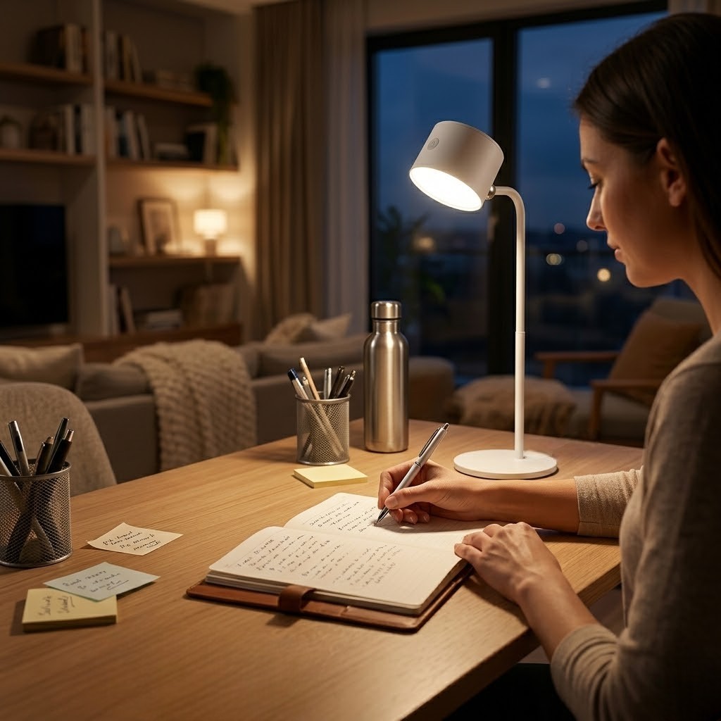 Lampe de bureau blanche LED | Glowen