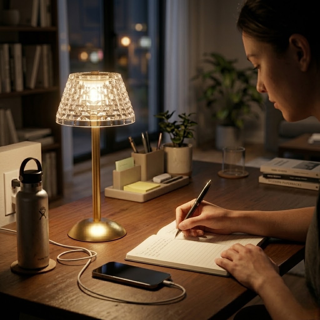 Lampe de bureau vintage tactile | Elaris