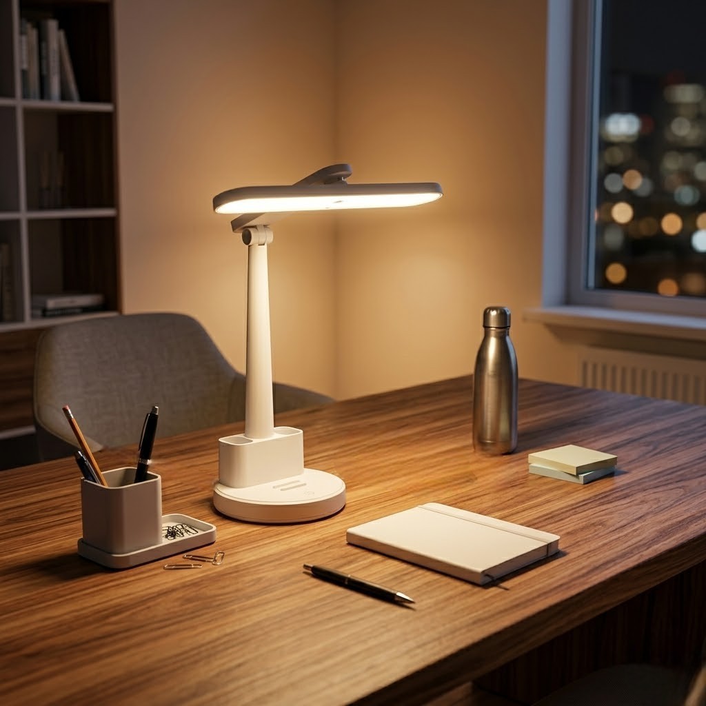 Lampe de bureau blanche tactile | Snowix