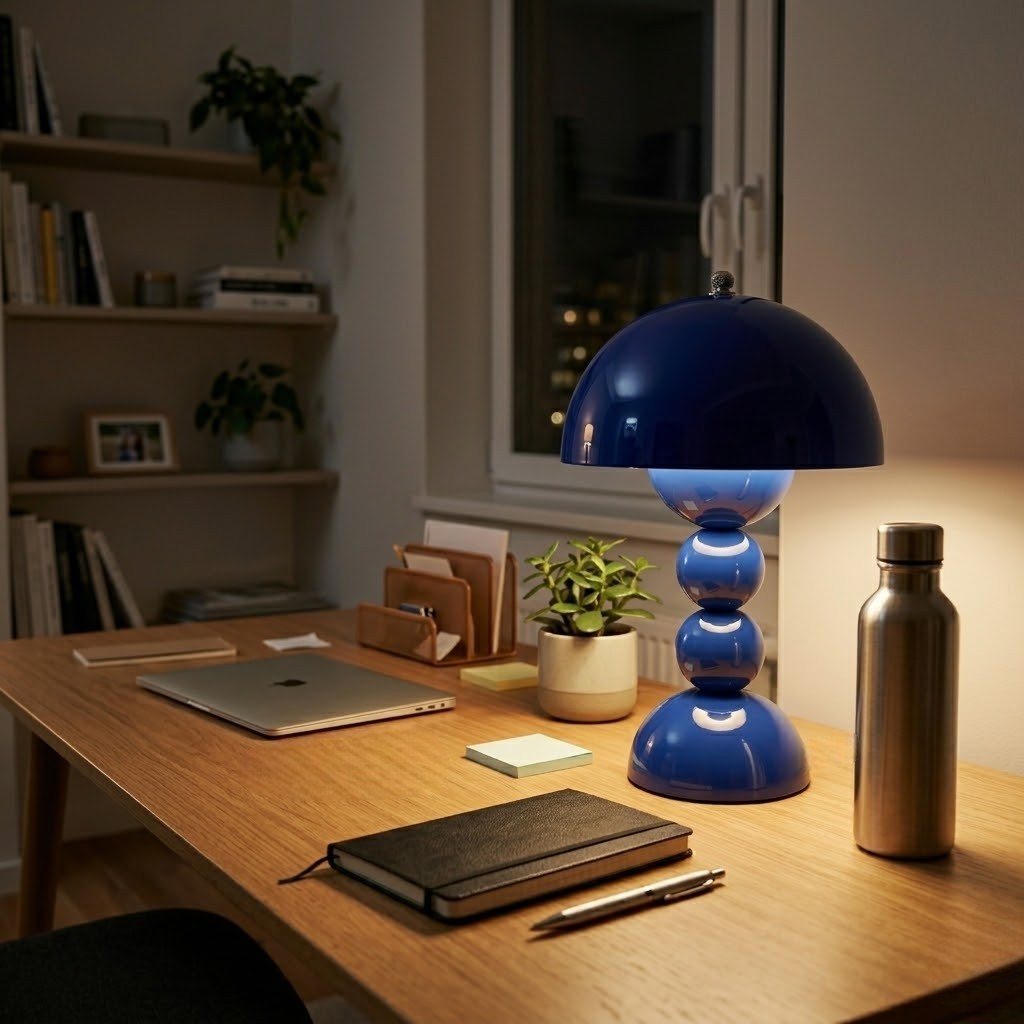 Lampe de bureau bleue | Floréa