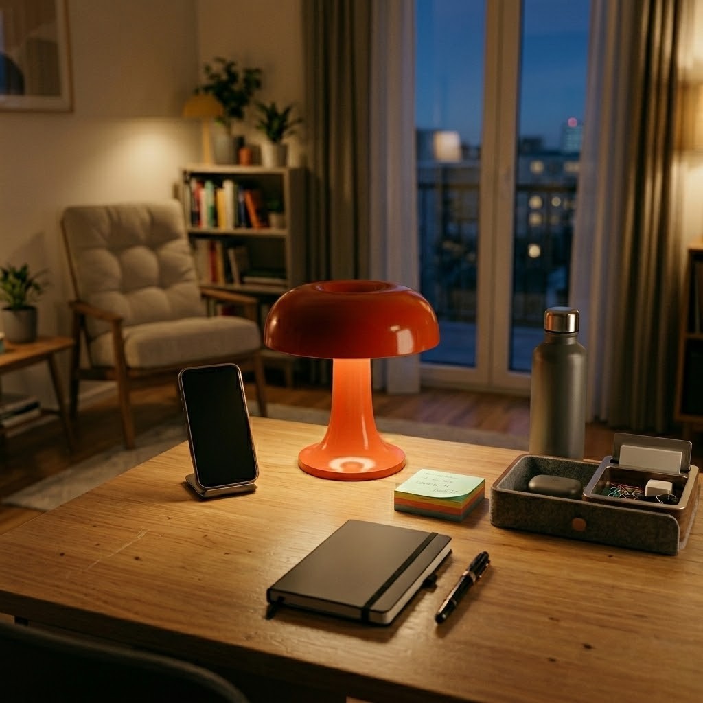 Lampe de bureau LED champignon | Lumeo
