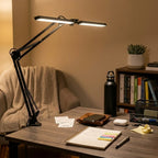 Lampe de bureau LED double tête | Ilonos