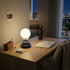 Lampe de bureau bleue pierre | Stonelia