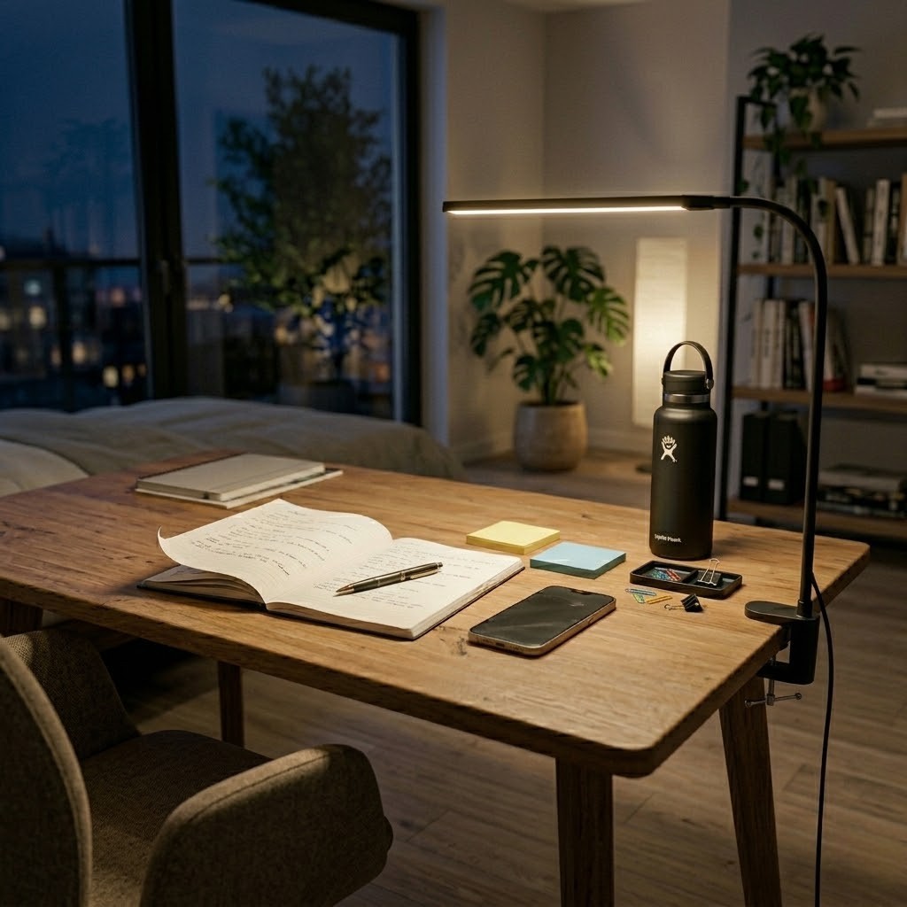Lampe de bureau à pince noir | Lumina