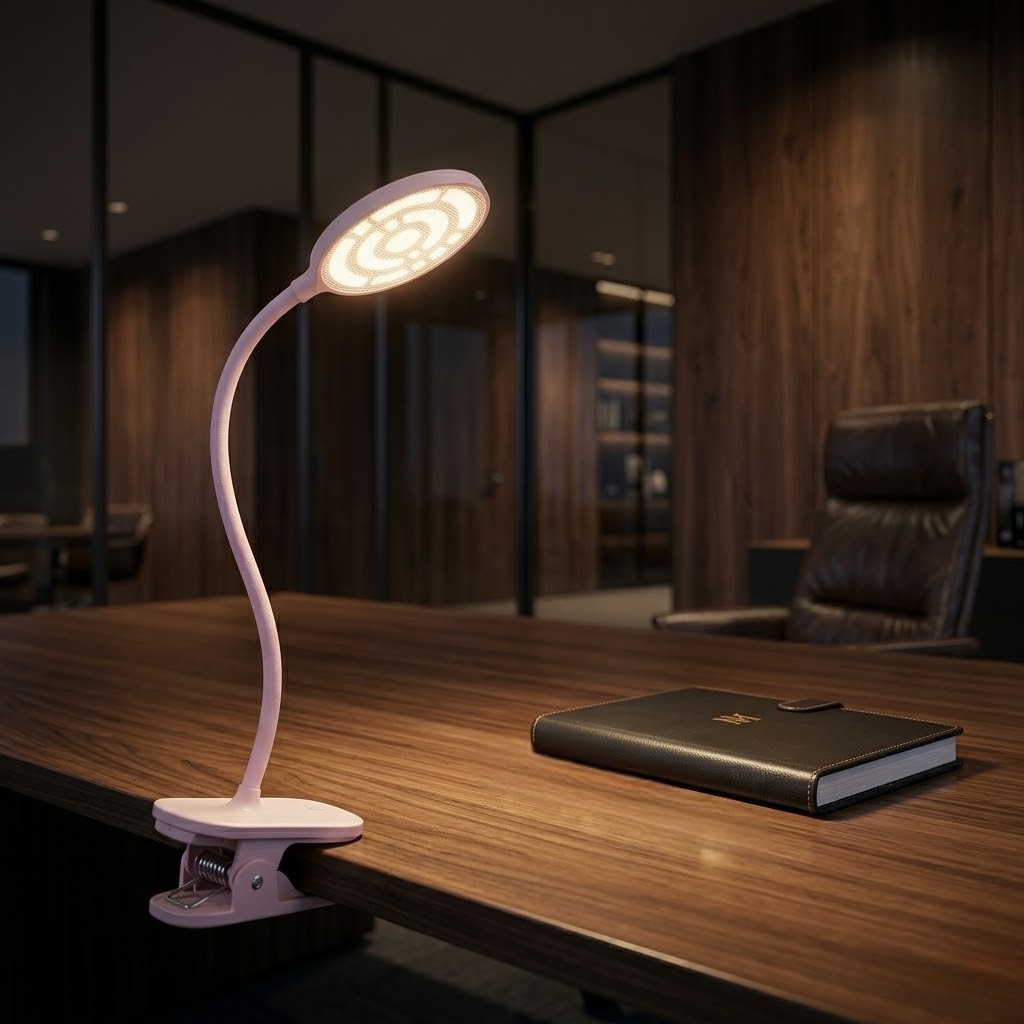Lampe de bureau à pince rechargeable | Haloa