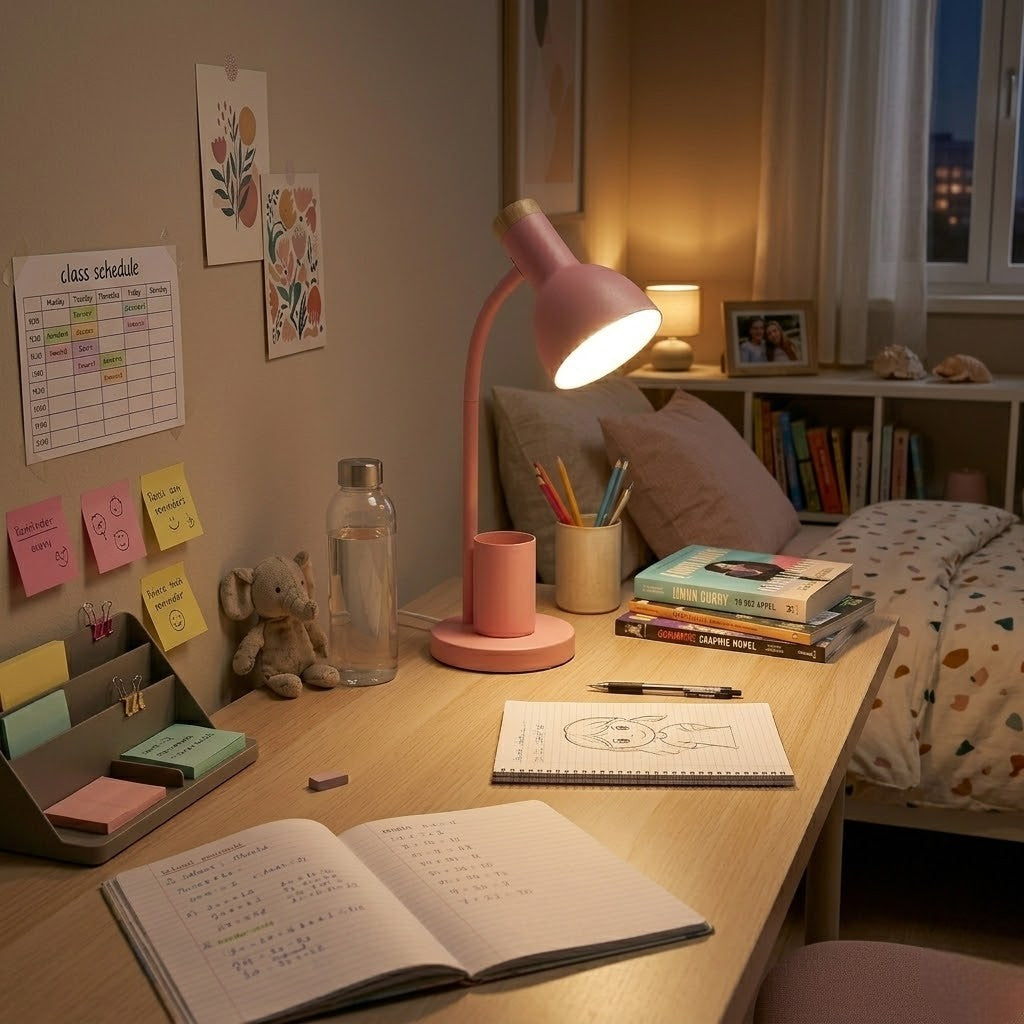 Lampe de bureau enfant avec pot à crayons | Creatix
