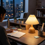 Lampe de bureau bois vintage | Cerawood