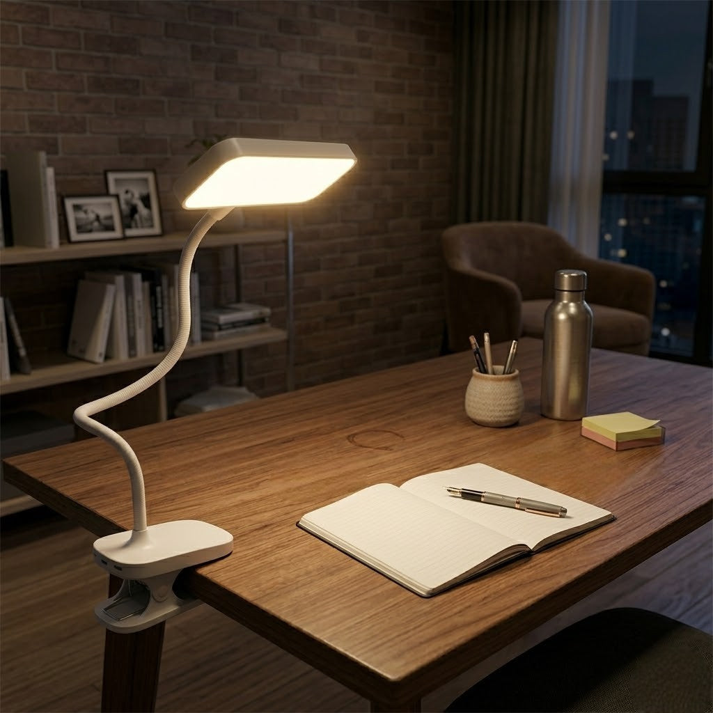 Lampe de bureau blanche sans fil | Cordelia