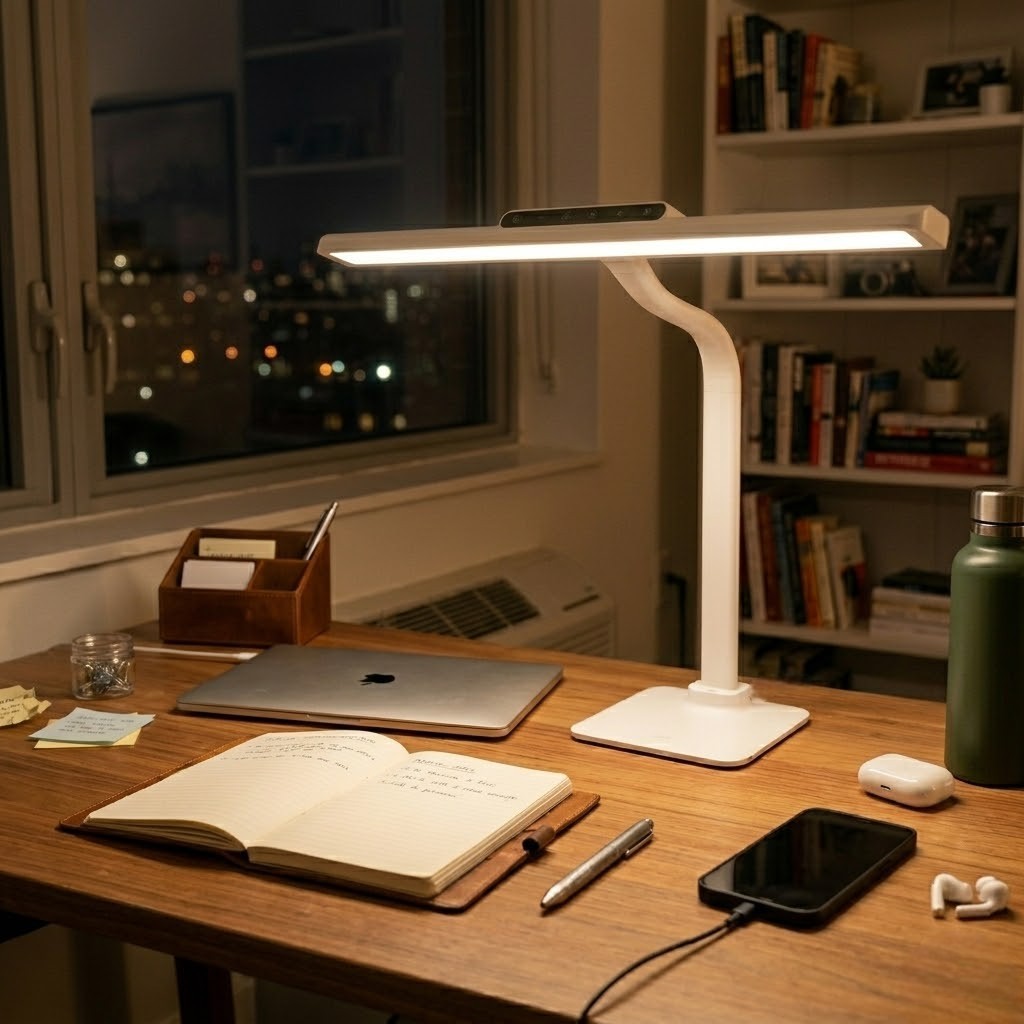 Lampe de bureau tactile blanche | Nordia