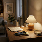 Lampe de bureau bois vintage | Timbera